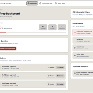 Exam Prep Dashboard