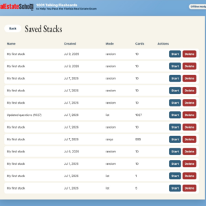 1001 Talking Flashcards to Help You Pass the Florda Real Estate Exam - Desktop Version Screenshot 04